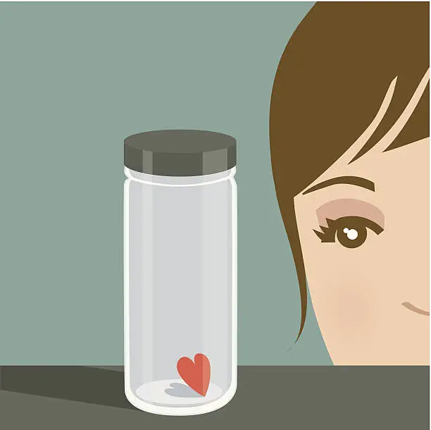 Vector illustration of Fear of Love?