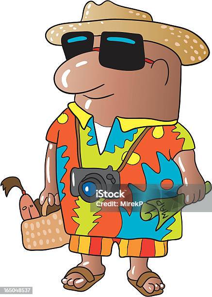 Tourist Stock Illustration - Download Image Now - Cartoon, Florida - South Africa, Adult