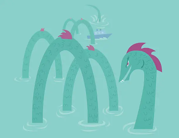 Vector illustration of Sea Serpent