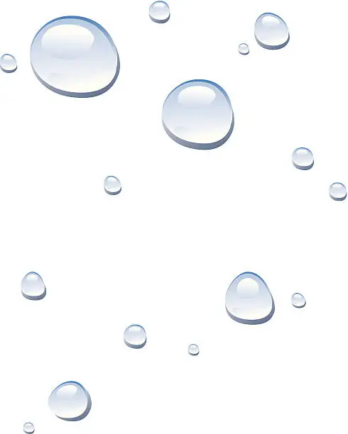 Vector illustration of Droplets