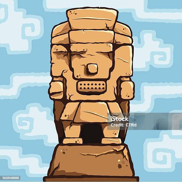 Ilustración de Tlaloc Escultura y más Vectores Libres de Derechos de Monumento Nacional de Ruinas Aztecas - Monumento Nacional de Ruinas Aztecas, Anticuado, Antigualla