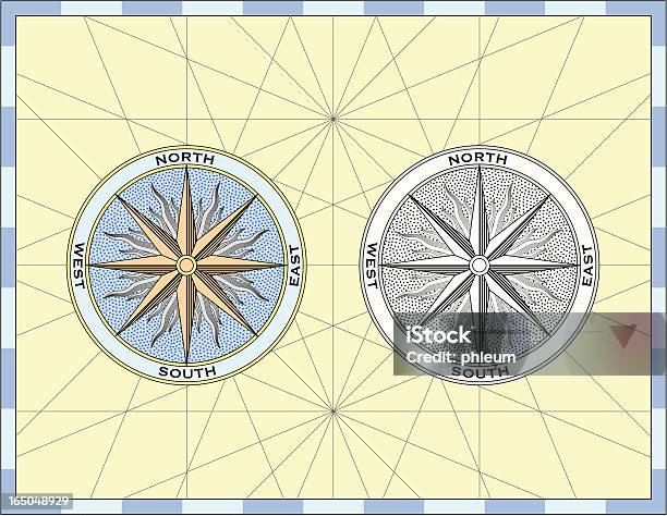 Vetores de Compass Rose e mais imagens de Rosa dos ventos - Rosa dos ventos, Bússola, Conceito