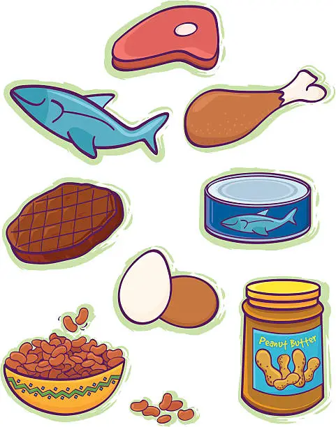 Vector illustration of Meat Group