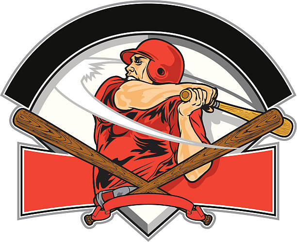 ilustraciones, imágenes clip art, dibujos animados e iconos de stock de cuadrangular hitter - baseball batting home run home base