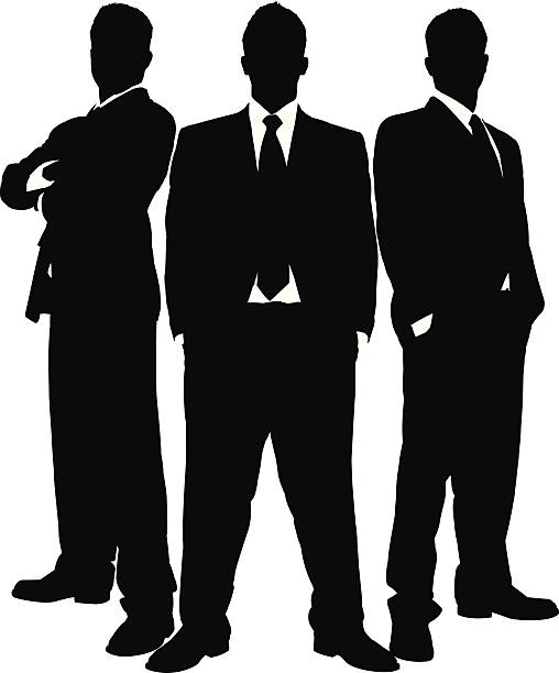 illustrations, cliparts, dessins animés et icônes de hommes d'affaires en noir series - men necktie isolated white background
