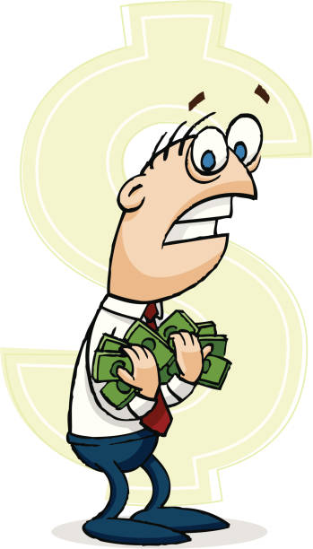 My Money? vector art illustration