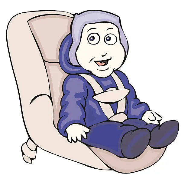 Vector illustration of Baby on Board