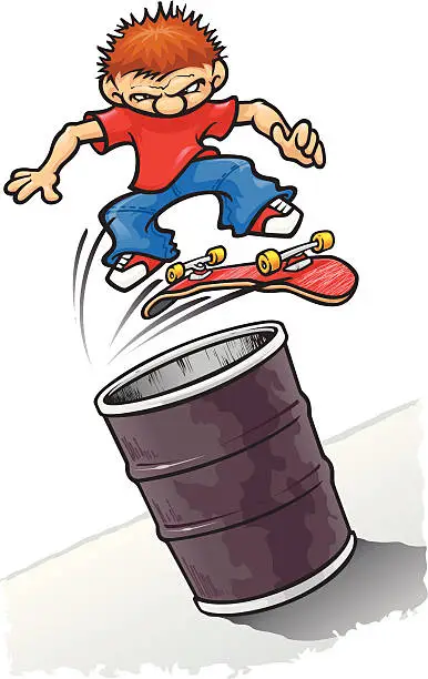 Vector illustration of skater1