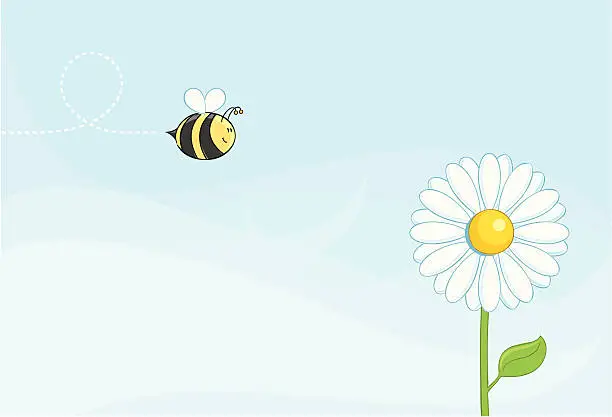 Vector illustration of Busy Bee - incl. jpeg