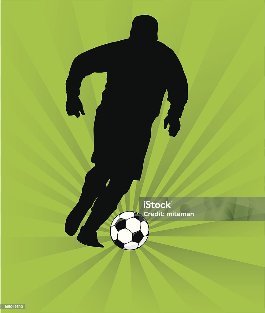 フットボール選手 - Tシャツのロイヤリティフリーベクトルアート