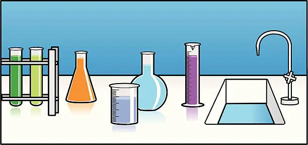 Vector illustration of Laboratory Equipment - Chemistry