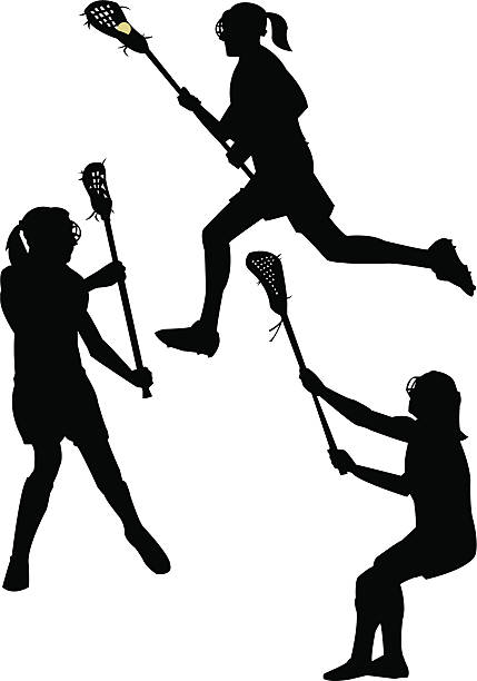 Lacrosse vector art illustration