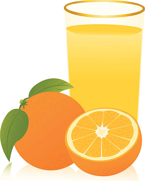 ilustrações, clipart, desenhos animados e ícones de laranja - isolated on white orange juice ripe leaf