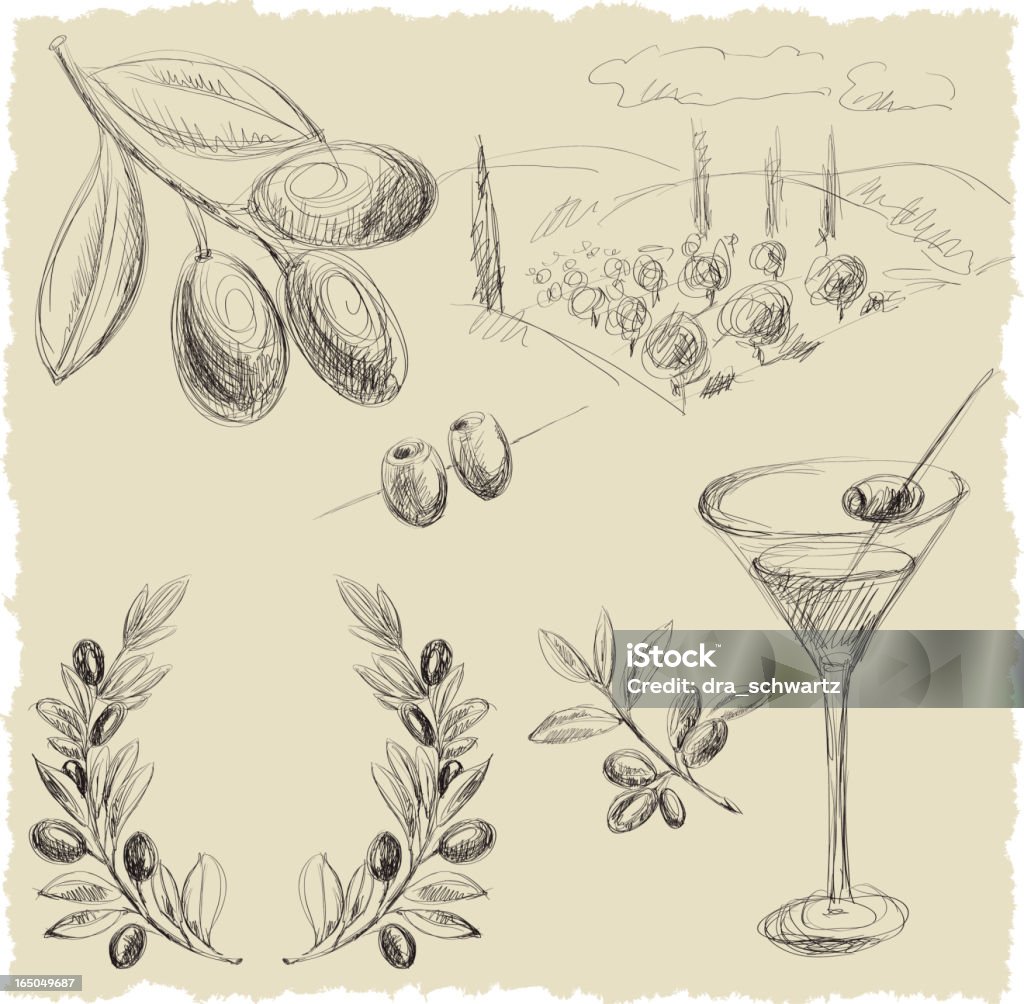 olive - clipart vectoriel de Olive libre de droits