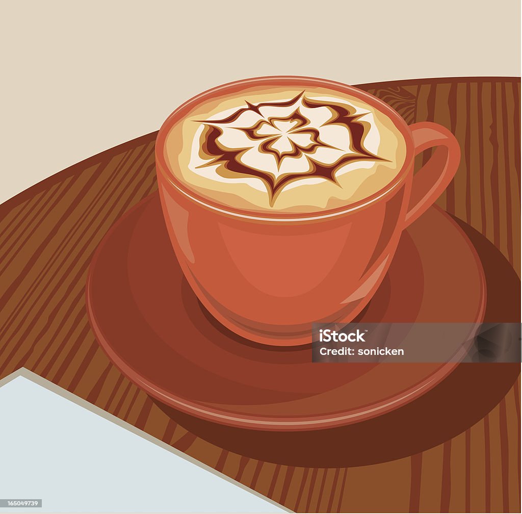 Caffè di arte - arte vettoriale royalty-free di Cioccolata calda