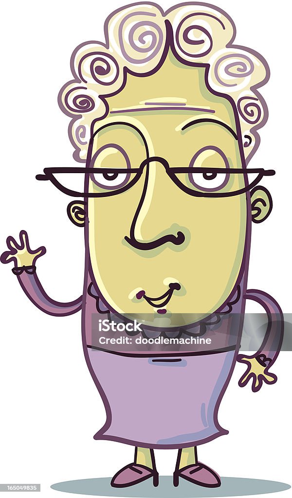 Bean People - Grandma Grandma Bean, One Person stock vector