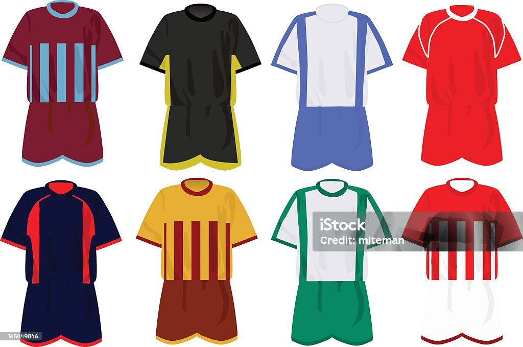 Roupas de futebol - Vetor de Bola de Futebol royalty-free