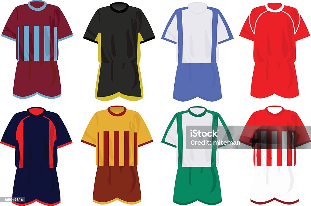 Футбол спортивной одежды - Векторная графика Футбол роялти-фри