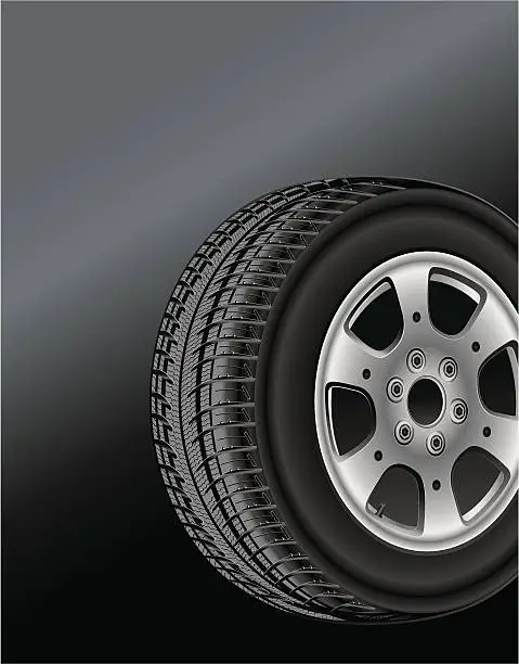 Vector illustration of Tyre texture