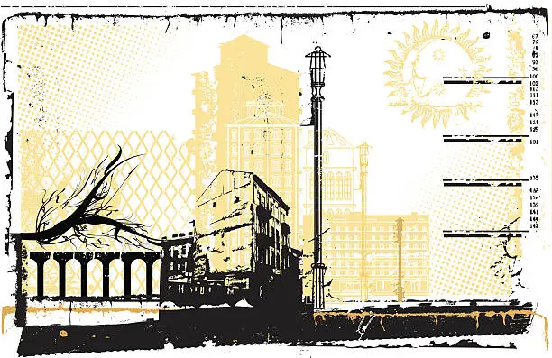 Vector illustration of urban grunge