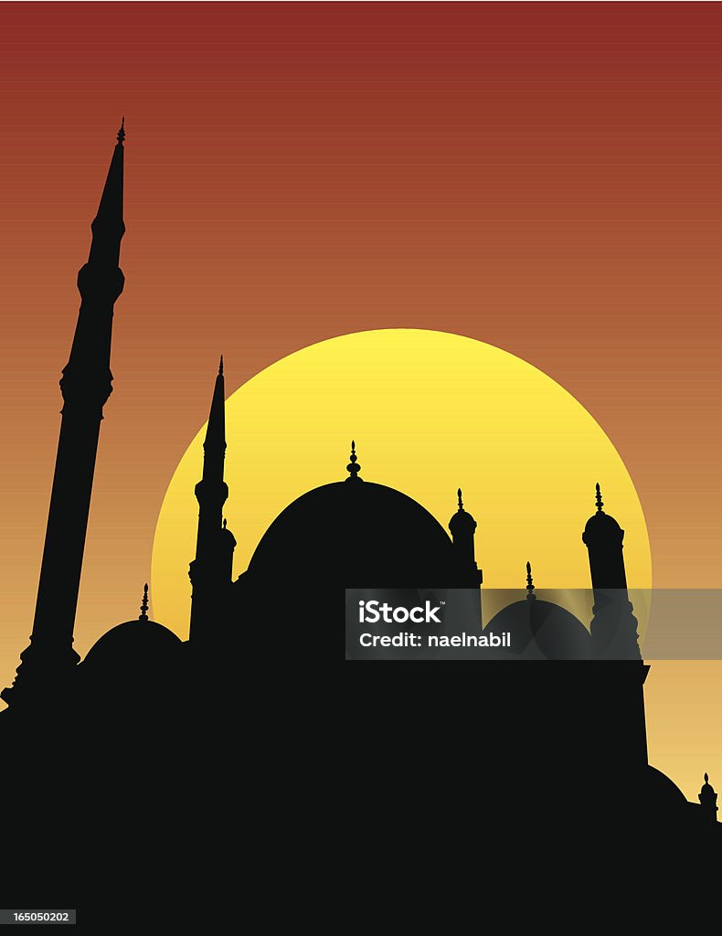Mosquée Mohammed Ali - clipart vectoriel de Allah libre de droits