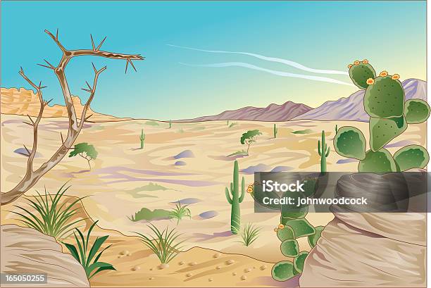 사막 풍경 건조한에 대한 스톡 벡터 아트 및 기타 이미지 - 건조한, 0명, 가시