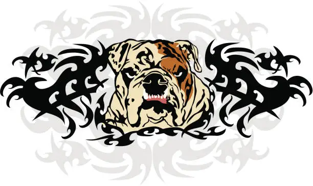 Vector illustration of Wikkid Bulldog