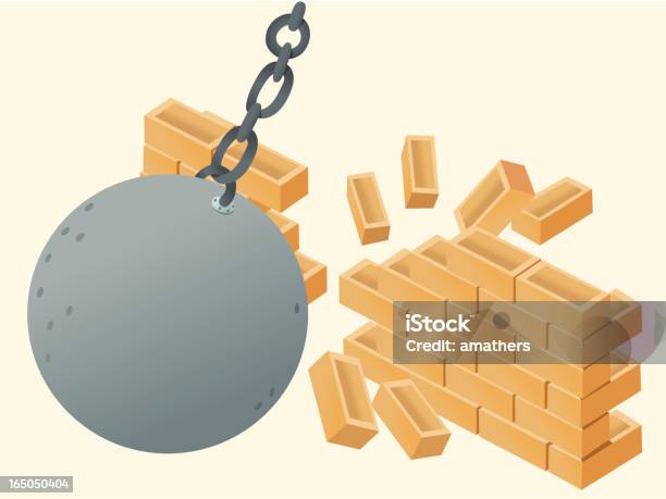 Ilustración de Demolición y más Vectores Libres de Derechos de Martillo de demolición - Martillo de demolición, Cadena - Objeto fabricado, Ilustración
