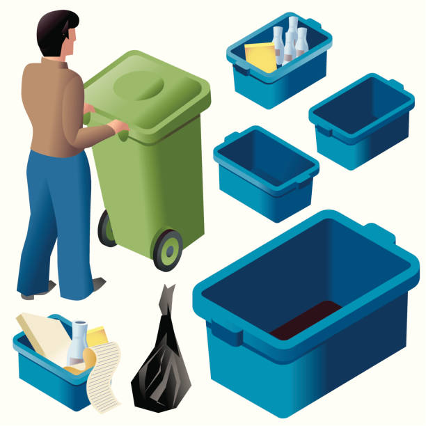 Blue Box + Wheelie Bin ISO http://dl.dropbox.com/u/38654718/istockphoto/Media/download.gif black trash bin stock illustrations