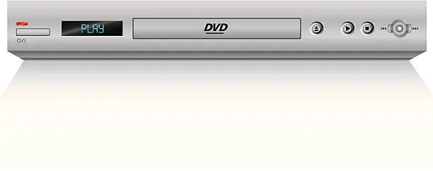 Vector illustration of DVD player (vector)