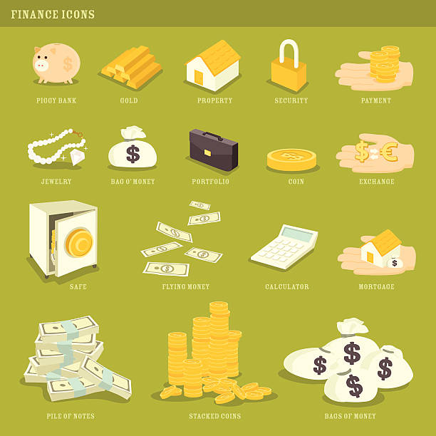 «позеленеть от зависти»: деньги и финансы иконы - home finances bringing home the bacon business finance stock illustrations