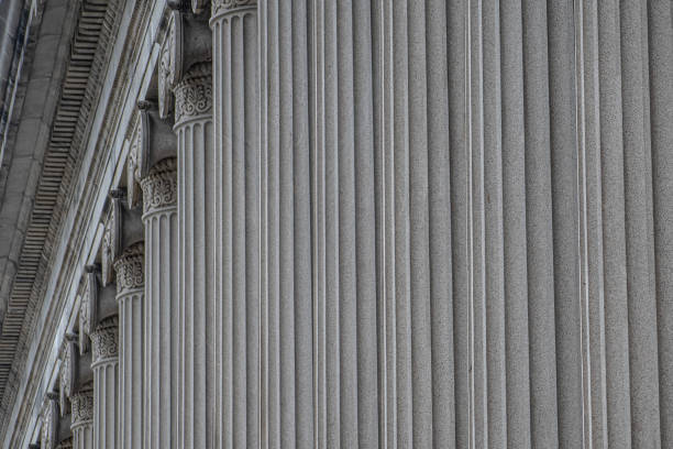 rozkloszowana kolumny - column ionic macro architecture zdjęcia i obrazy z banku zdjęć