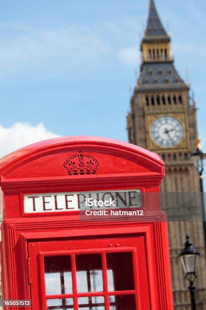 Telephone Box With Big Ben Stock Photo - Download Image Now - Big Ben, British Culture, Building Exterior