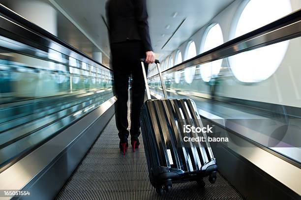 Airport Walkway Stock Photo - Download Image Now - Airport, Abstract, Moving Walkway