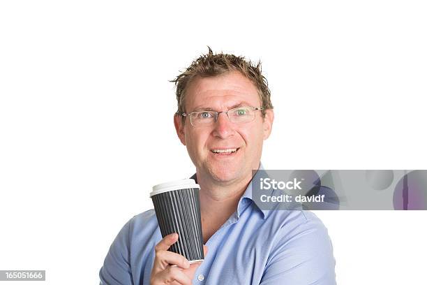 Uomo Con Caffè - Fotografie stock e altre immagini di Adulto - Adulto, Adulto in età matura, Bibita