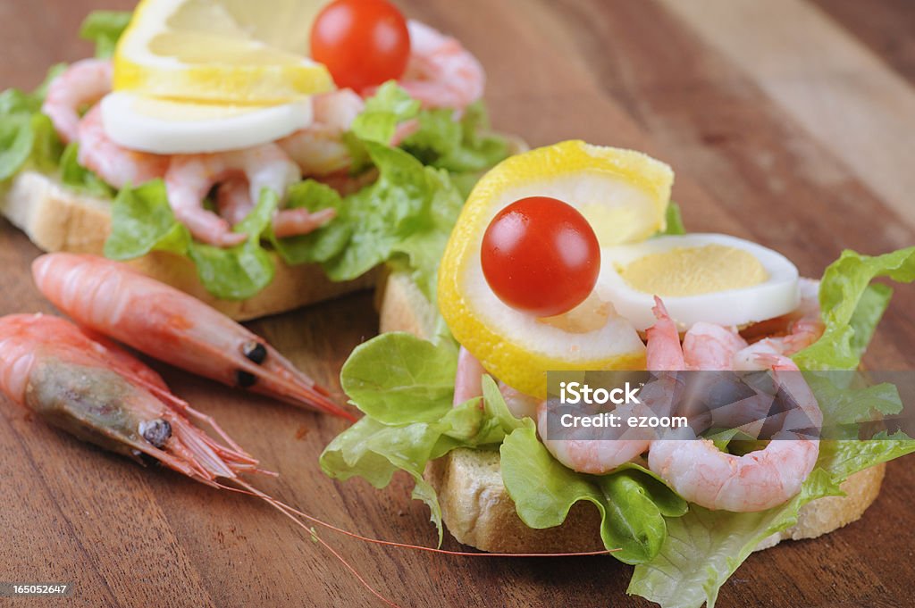 Panino di gamberi - Foto stock royalty-free di Antipasto