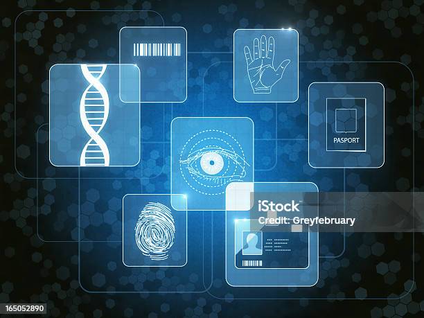 Siatkówka Lock - zdjęcia stockowe i więcej obrazów Dane osobowe - Dane osobowe, Obraz stworzony cyfrowo, Technologia