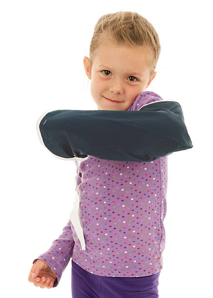Broken arm won't stop this little girl!
