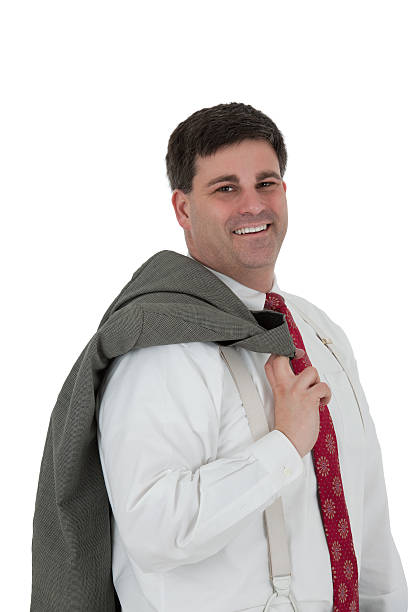 istock Confident Businessman Carrying His Coat 165054735