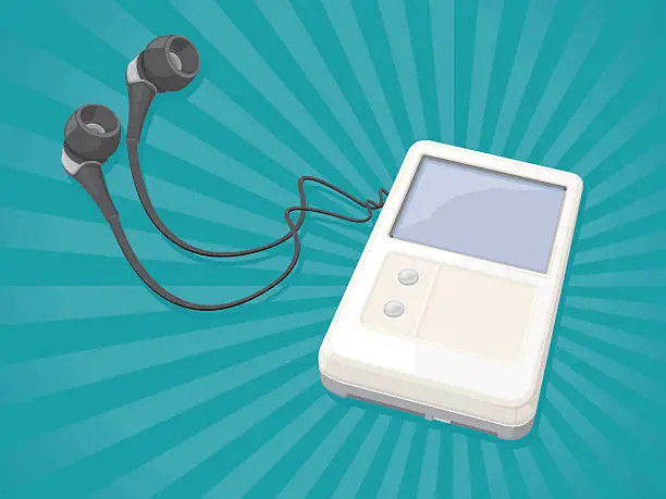 Vector illustration of MP3 Player