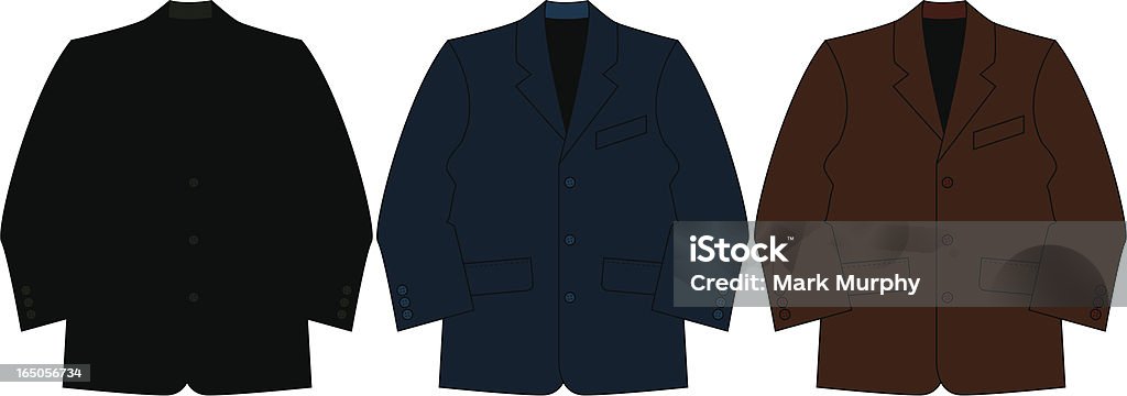 Smart formelle Suit Jacket - Lizenzfrei Anzug Vektorgrafik