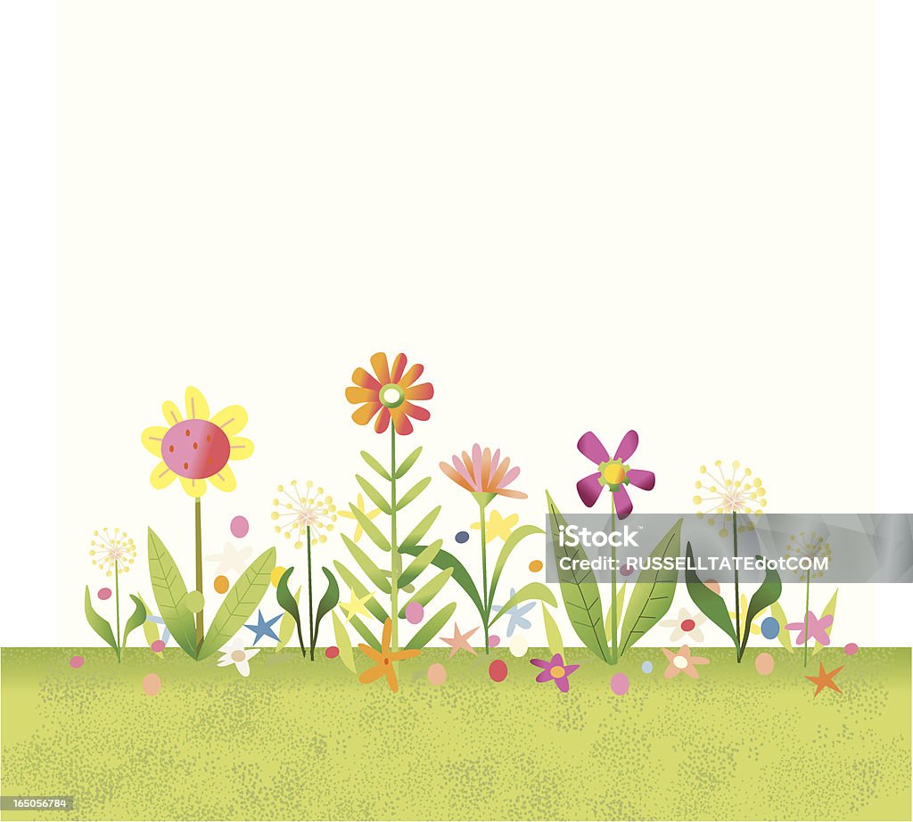 Flower Garden Weiß - Lizenzfrei Hoch - Allgemeine Beschaffenheit Vektorgrafik