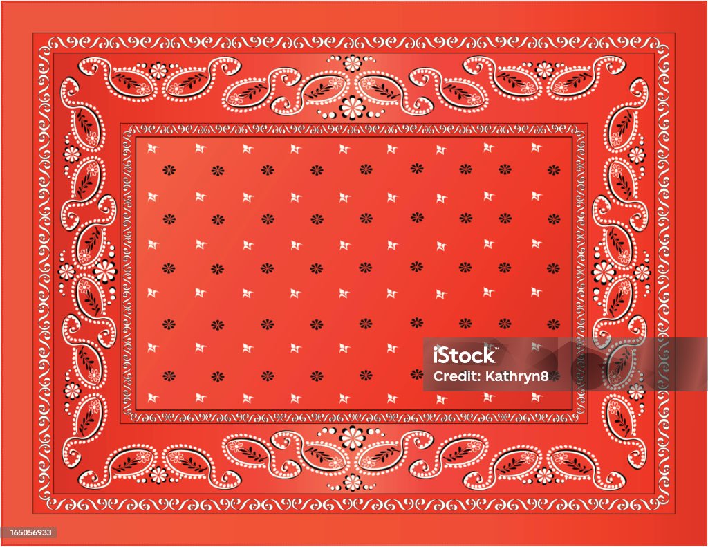 Red Bandanna A vector illustration of a red bandanna. Bandana stock vector