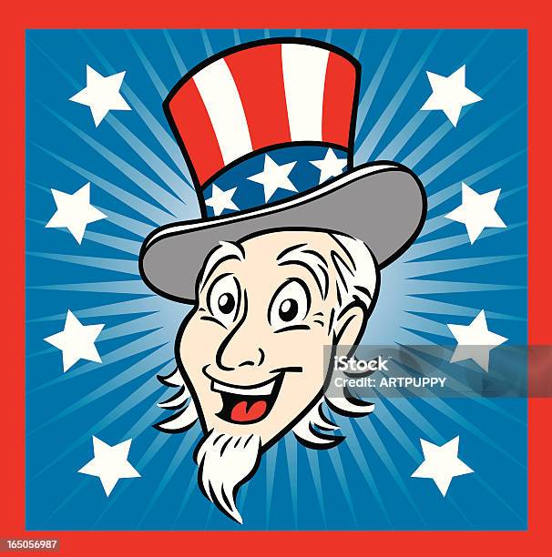 Uncle Sam Stock Vektor Art und mehr Bilder von Uncle Sam - Uncle Sam, 4. Juli, Blau