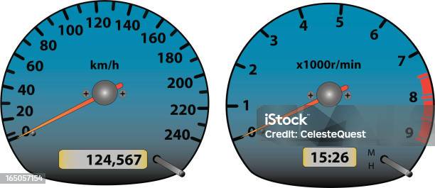 Ilustración de Instrumentos De Speedo Tacómetro y más Vectores Libres de Derechos de 4x4 - 4x4, Coche de Prestigio, Coche de carreras