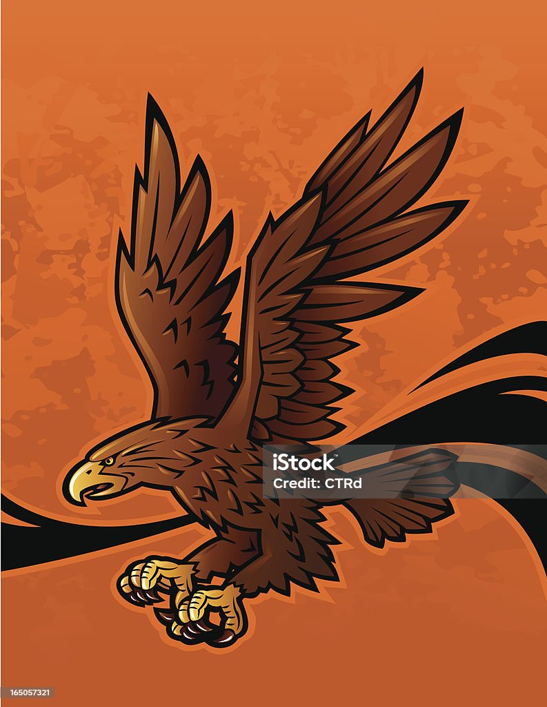 Eagle fliegt - Lizenzfrei Adler Vektorgrafik