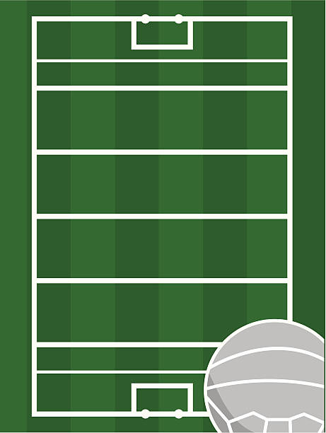 Gaelic Football Field vector art illustration