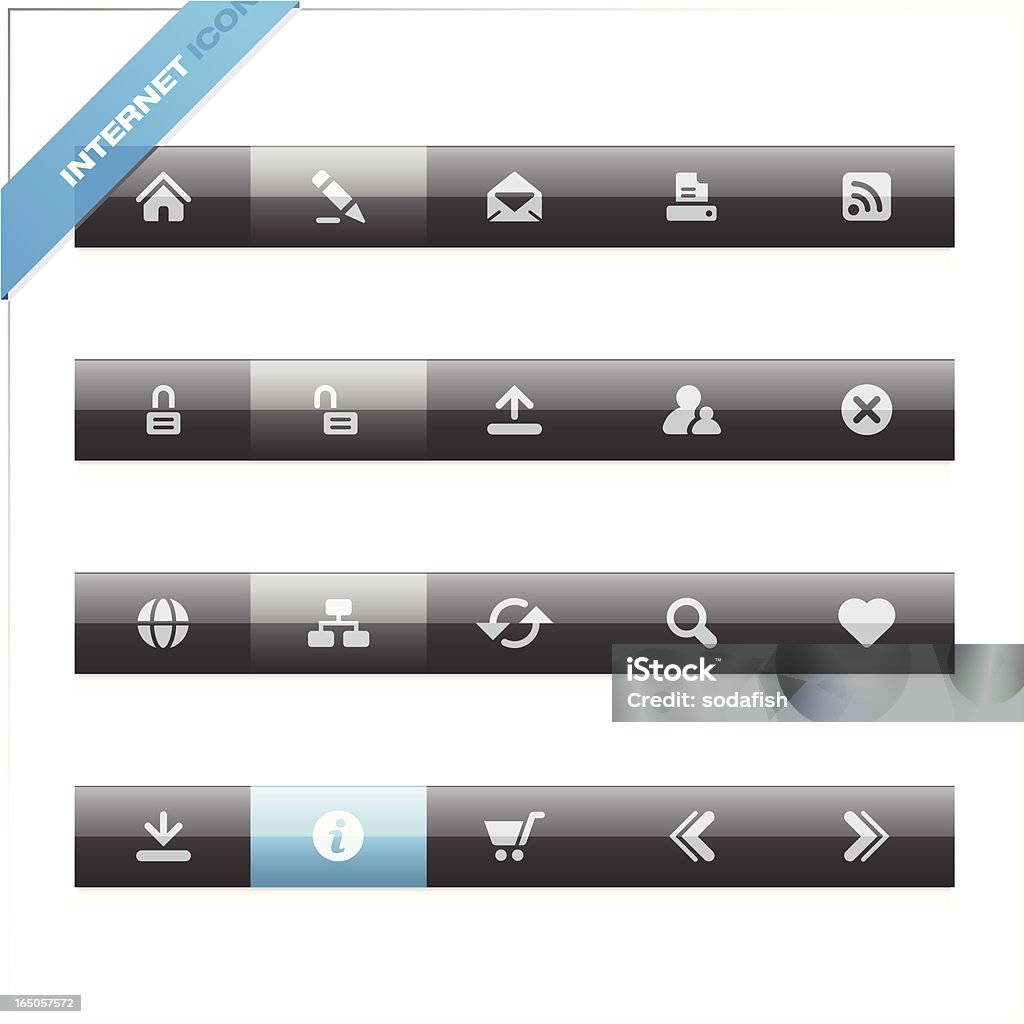 Web e Internet icons/blue label - Vetor de Avatar royalty-free