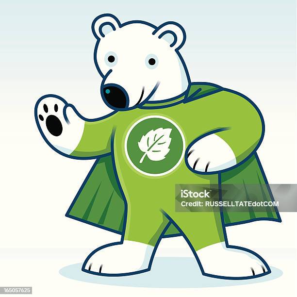 Green Polar Bear Stock Illustration - Download Image Now - Animal, Superhero, Bear