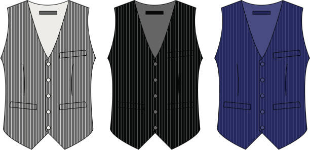 Formal Waistcoat/Vest vector art illustration